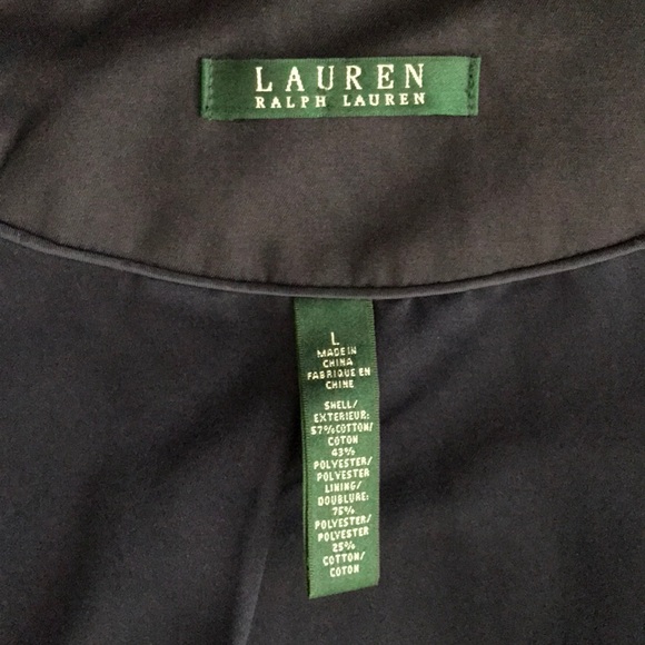 LAUREN Ralph Lauren navy belted trench coat - Picture 4 of 6